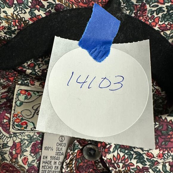 Jonathan Martin Women’s Size S Silk Paisley Top Vintage 80s Classic Secretary - Picture 7 of 7